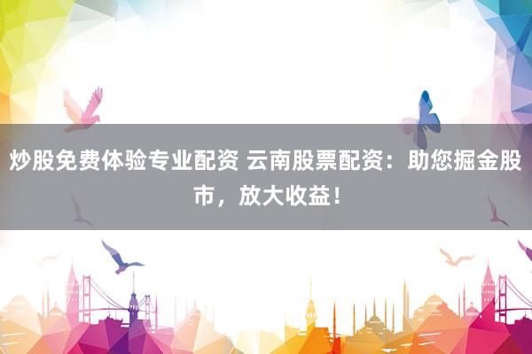 炒股免费体验专业配资 云南股票配资：助您掘金股市，放大收益！